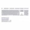 OEM PBT Double-Shot Keycap Set - White and Blue Letter