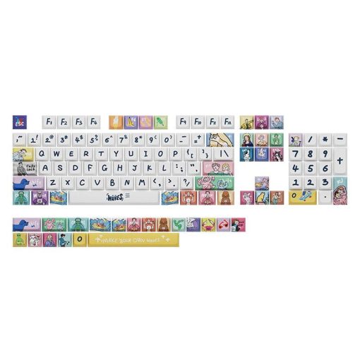 Cherry/XDA-like Profile Dye-Sub PBT Keycap Set - Waves - Image 6