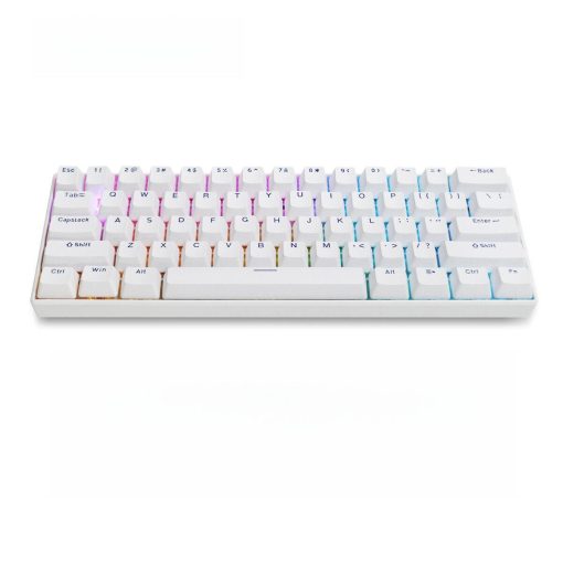 OEM PBT Double-Shot Keycap Set - White and Blue Letter - Image 2