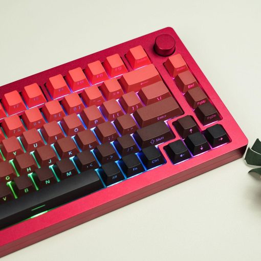 OEM Double-Shot PBT Keycap Set - Red Gradient - Image 4