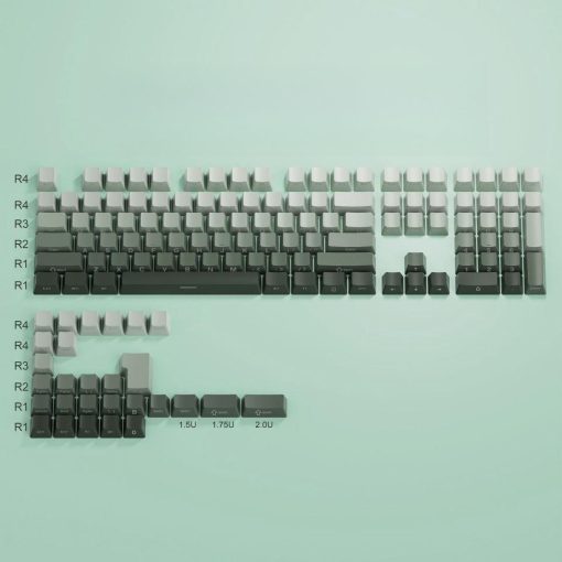 OEM Double-Shot PBT Keycap Set - Grass Green Gradient