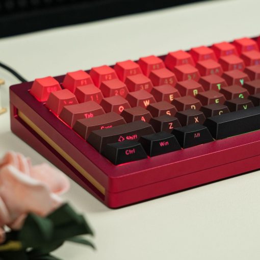 OEM Double-Shot PBT Keycap Set - Red Gradient - Image 3