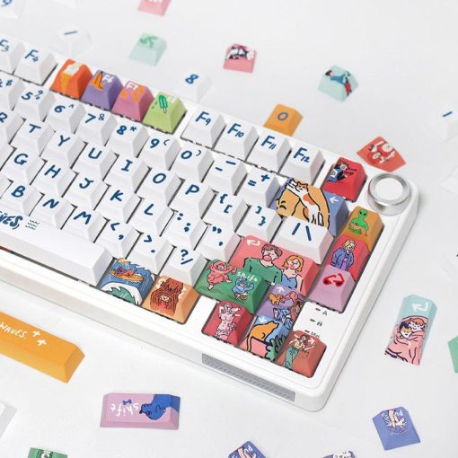Cherry/XDA-like Profile Dye-Sub PBT Keycap Set - Waves - Image 5