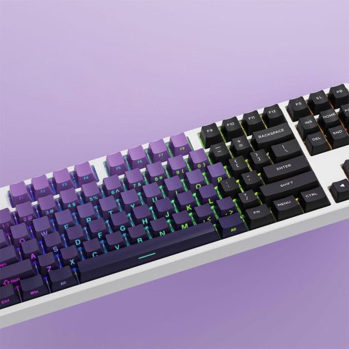 OEM Double-Shot PBT Keycap Set - Purple Gradient - Image 3