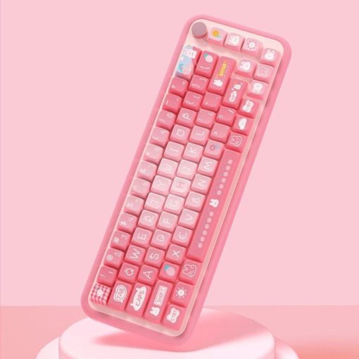 MDA Dye-Sub PBT Keycap Set - Pink Summer Bunny - Image 2