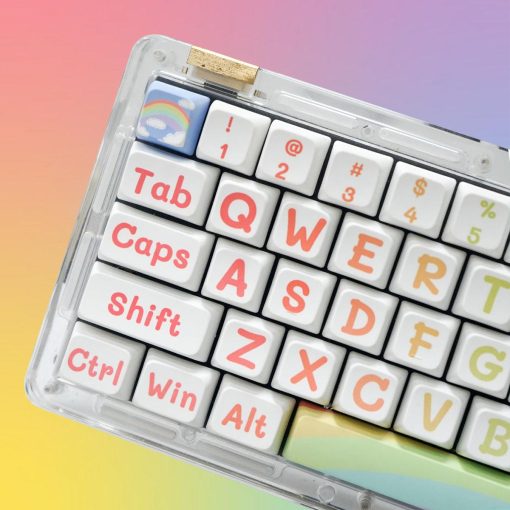 MDA PBT Dye-Sub Keycap Set - Rainbow - Image 5