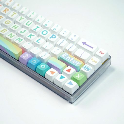 MDA PBT Dye-Sub Keycap Set - Rainbow - Image 6