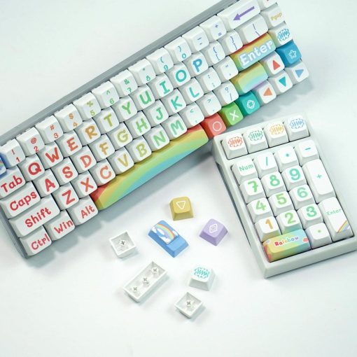 MDA PBT Dye-Sub Keycap Set - Rainbow - Image 8