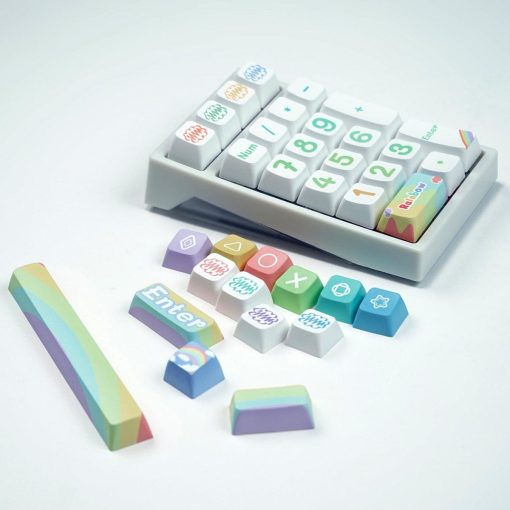 MDA PBT Dye-Sub Keycap Set - Rainbow - Image 9