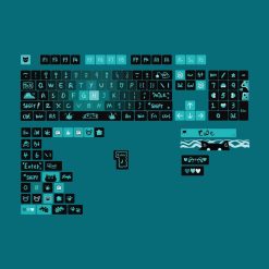 MDA Dye-Sub PBT Keycap Set - Dark Ghost Cat