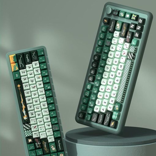MDA/Cherry Dye-Sub PBT Keycap Set - Slytherin at Hogwarts - Image 3