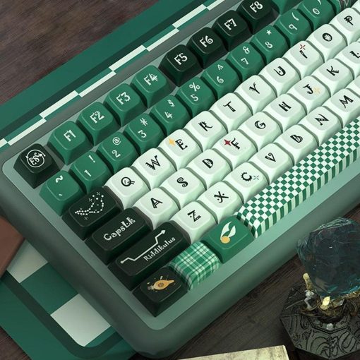 MDA/Cherry Dye-Sub PBT Keycap Set - Slytherin at Hogwarts - Image 5