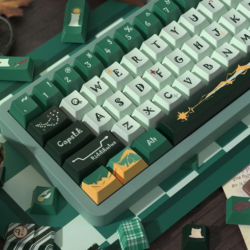 MDA/Cherry Dye-Sub PBT Keycap Set - Slytherin at Hogwarts - Image 7