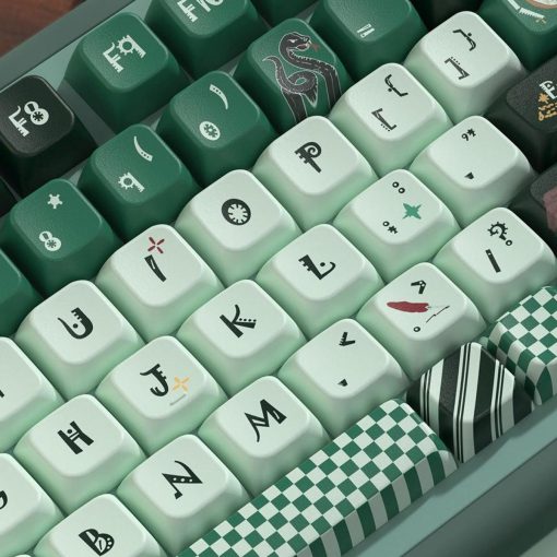 MDA/Cherry Dye-Sub PBT Keycap Set - Slytherin at Hogwarts - Image 8