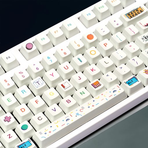 OEM PBT Dye-Sub Keycap PBT Keycap Set - Memphis R2 - Image 6