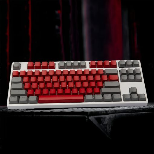OEM PBT Dye-Sub Keycap PBT Keycap  Set - Red and gray dual color - Image 2