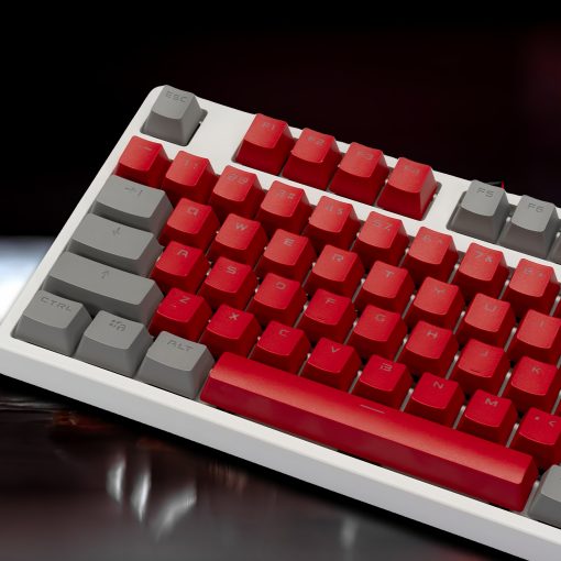 OEM PBT Dye-Sub Keycap PBT Keycap  Set - Red and gray dual color - Image 4