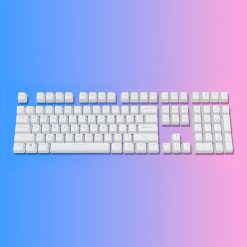 OEM PBT+PC Dye-Sub Keycap PBT Keycap  Set - Glacier White