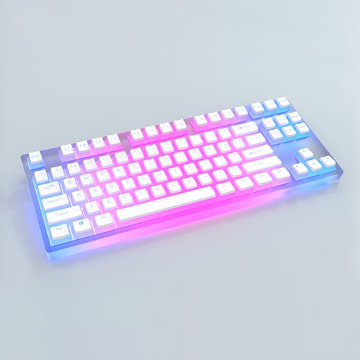 OEM PBT+PC Dye-Sub Keycap PBT Keycap  Set - Glacier White - Image 4
