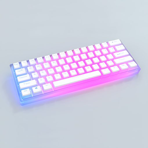 OEM PBT+PC Dye-Sub Keycap PBT Keycap  Set - Glacier White - Image 5