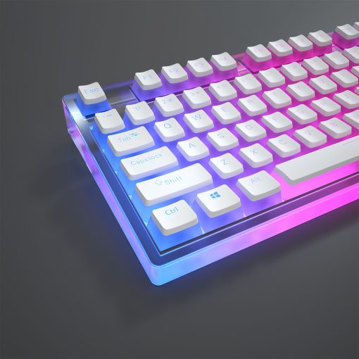 OEM PBT+PC Dye-Sub Keycap PBT Keycap  Set - Glacier White - Image 6
