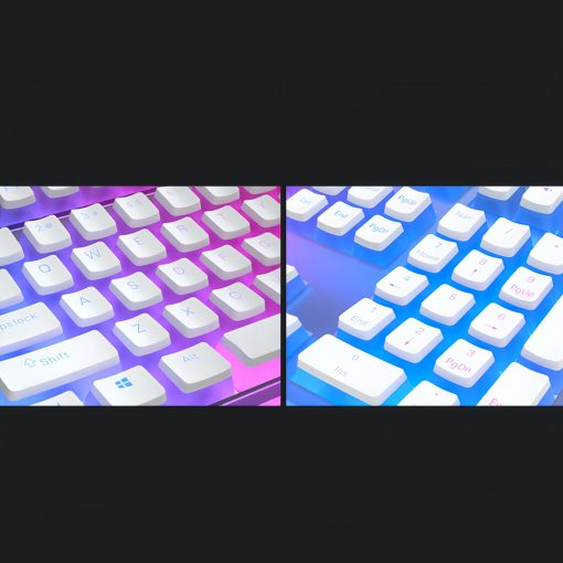 OEM PBT+PC Dye-Sub Keycap PBT Keycap  Set - Glacier White - Image 7