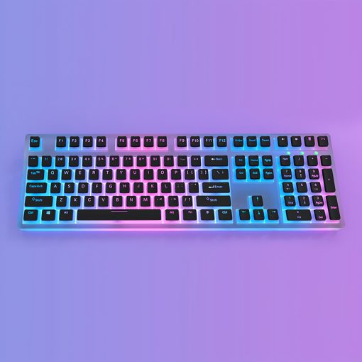 OEM PBT+PC Dye-Sub Keycap PBT Keycap  Set - Elegant Black - Image 2