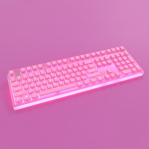 OEM PBT+PC Dye-Sub Keycap PBT Keycap  Set - Petal powder - Image 3