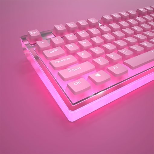 OEM PBT+PC Dye-Sub Keycap PBT Keycap  Set - Petal powder - Image 6