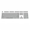 OEM PBT+PC Dye-Sub Keycap PBT Keycap  Set - Metal Gray