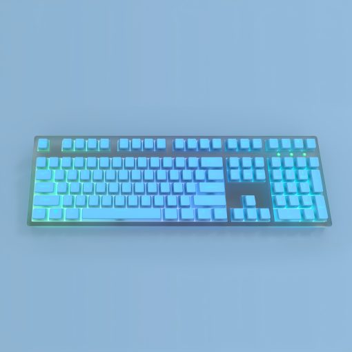 OEM PBT+PC Dye-Sub Keycap PBT Keycap  Set - Noble Blue - Image 2