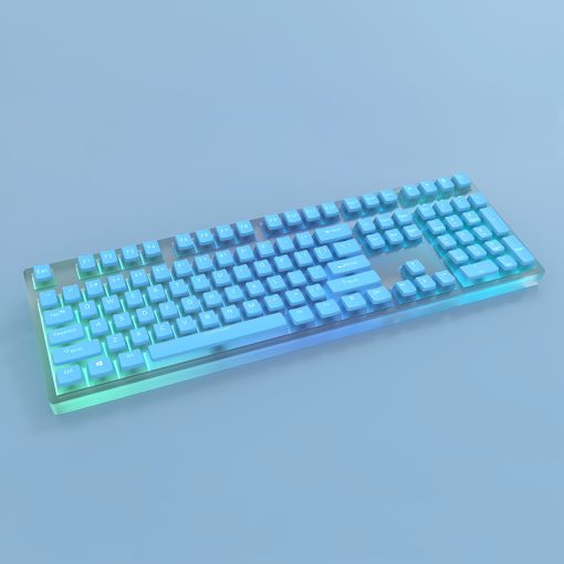OEM PBT+PC Dye-Sub Keycap PBT Keycap  Set - Noble Blue - Image 3