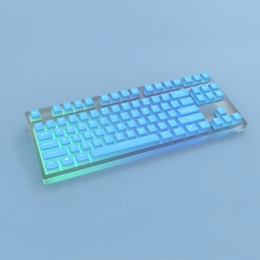 OEM PBT+PC Dye-Sub Keycap PBT Keycap  Set - Noble Blue - Image 4