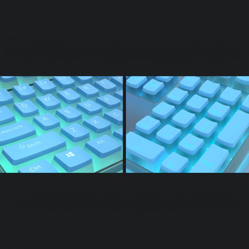 OEM PBT+PC Dye-Sub Keycap PBT Keycap  Set - Noble Blue - Image 7